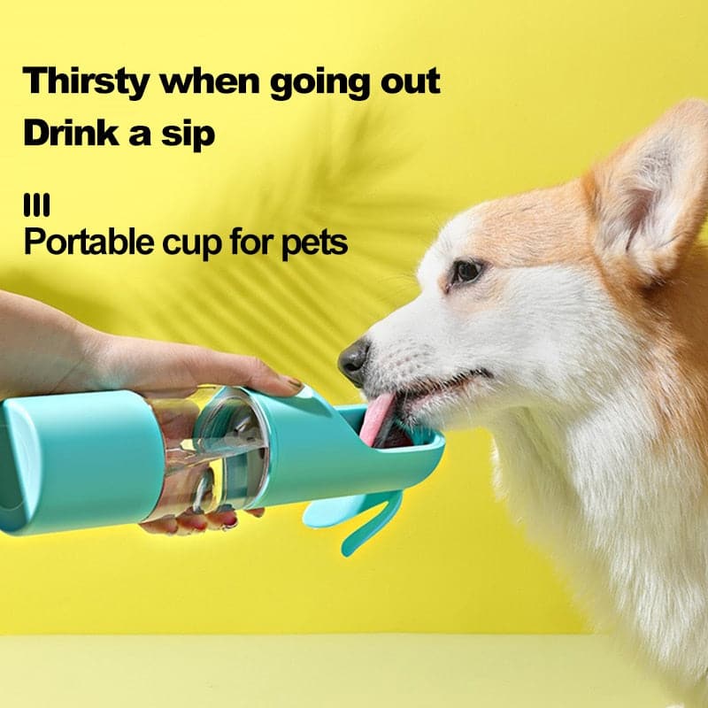 Portable Pet Dog Water Bottle Feeding Small Big Travel Puppy Cat Cute Drinking Bowl Outdoor Fountain Feeder Supplies