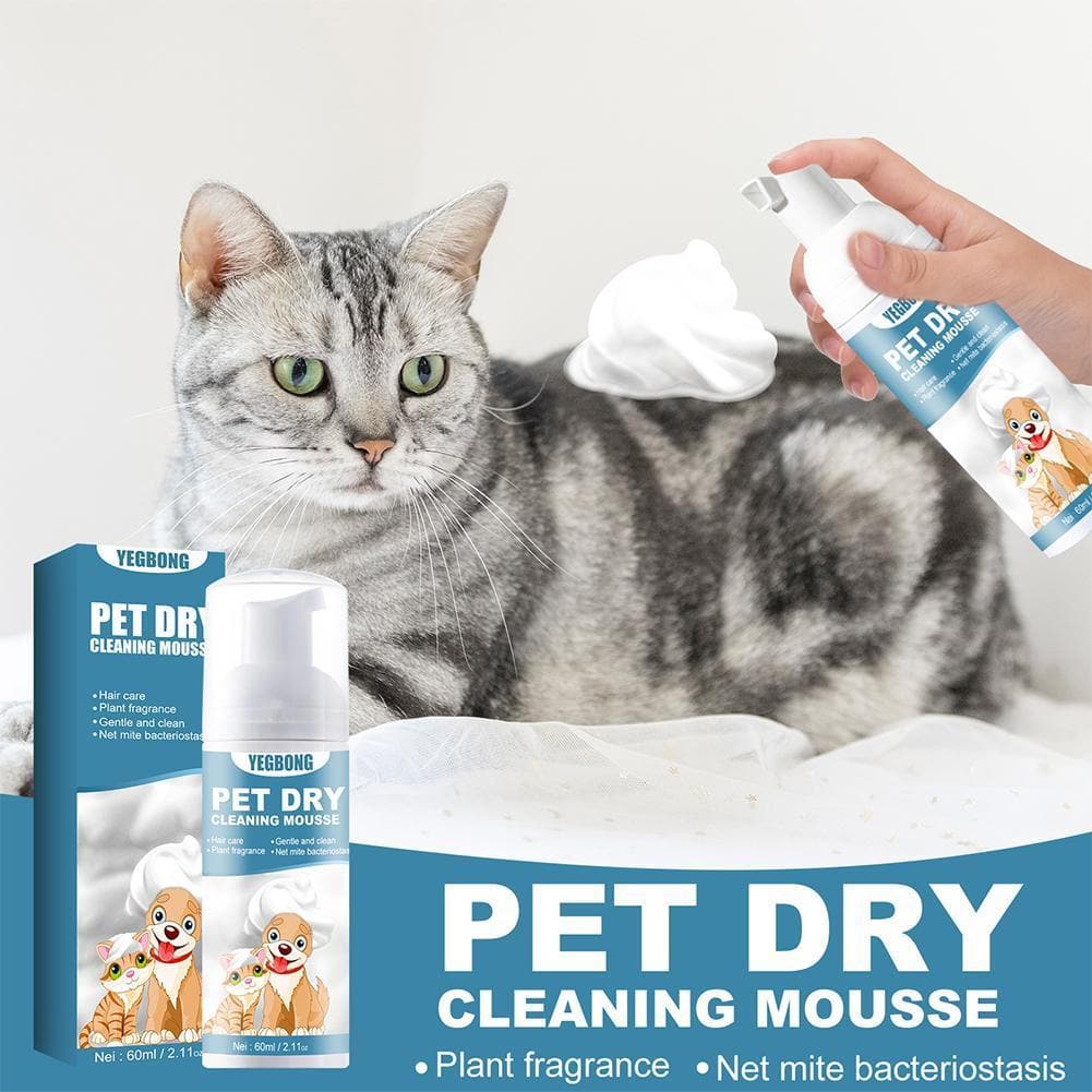 60ml Pet Cleaning Shampoo Dog Shower Gel Cleaning Foam Cat Puppy Bath Cleaning Gel