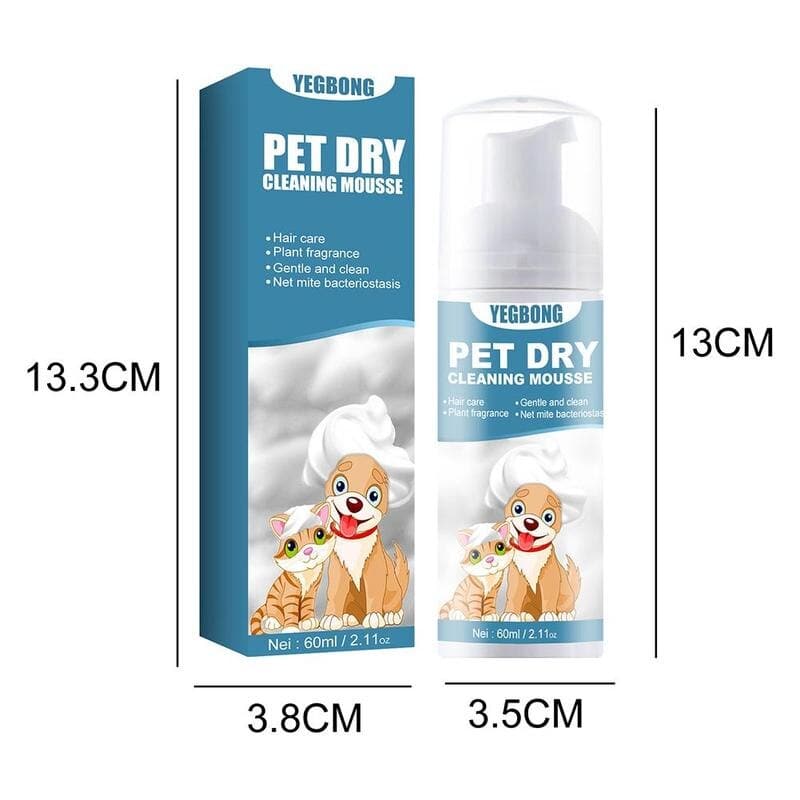60ml Pet Cleaning Shampoo Dog Shower Gel Cleaning Foam Cat Puppy Bath Cleaning Gel