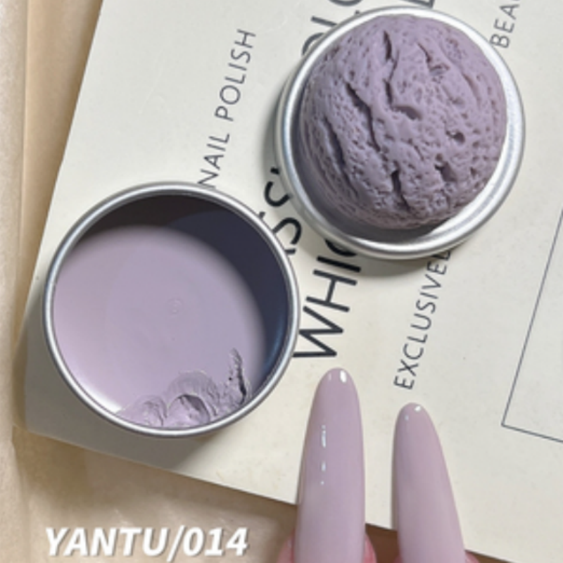 26 Color Nail Polish Glue Solid Ice Cream Can Glue Flower Path Strawberry Latte Macarone Color