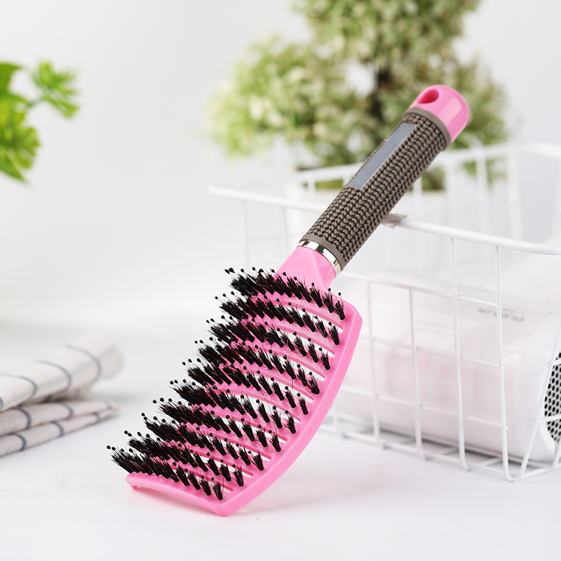 Hair Brush Scalp Massage Comb Hairbrush Bristle&Nylon Women Wet Curly Detangle Hair Brush for Salon Hairdressing Styling Tools