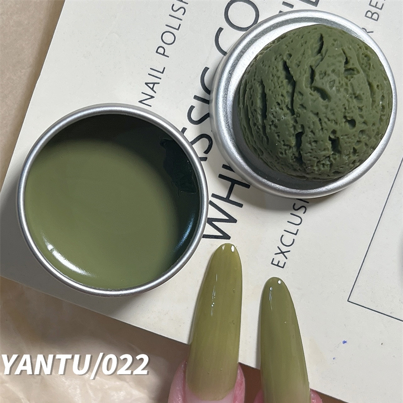 26 Color Nail Polish Glue Solid Ice Cream Can Glue Flower Path Strawberry Latte Macarone Color