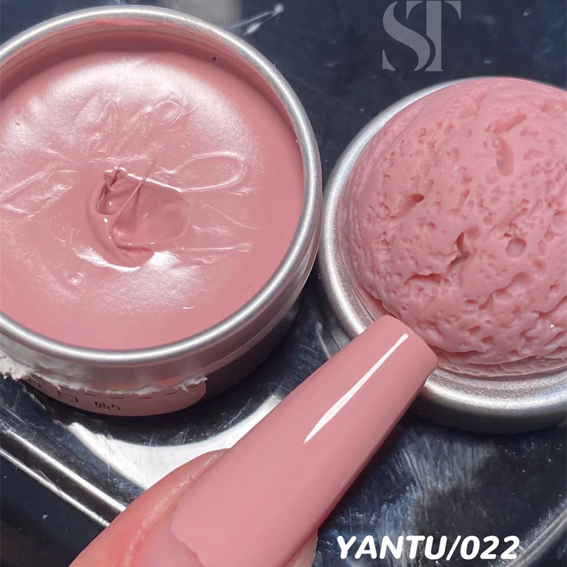 26 Color Nail Polish Glue Solid Ice Cream Can Glue Flower Path Strawberry Latte Macarone Color
