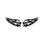 Car Stickers Angel Wings Pattern Outdoor Reflective Car Motorcycle Body Decals Window Scratch Stickers