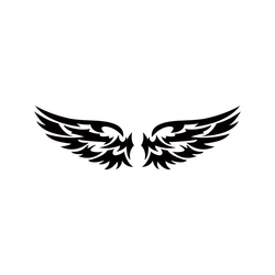 Car Stickers Angel Wings Pattern Outdoor Reflective Car Motorcycle Body Decals Window Scratch Stickers