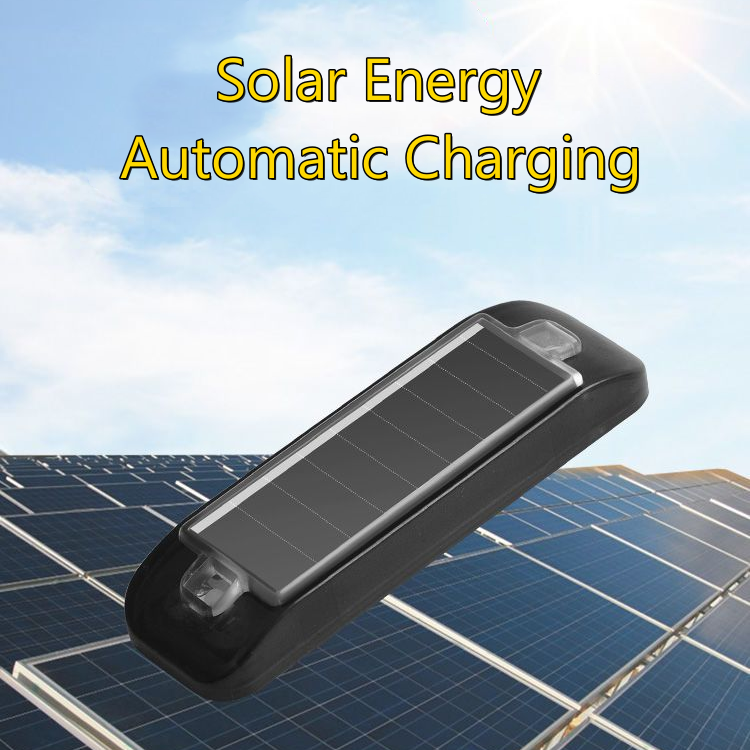 TikTok Car Solar Flashing LED Strobe Light Mini Anti-collision Warning Light Turn Signal Indicator Fit for Motorcycle