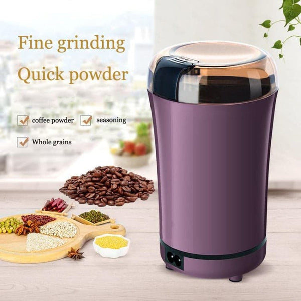 li Household Small Coffee Grinder Electric Grain Grinder Spice Nut And Vanilla Stainless Steel Powderer