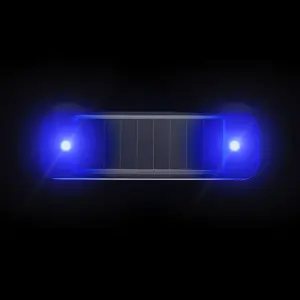 TikTok Car Solar Flashing LED Strobe Light Mini Anti-collision Warning Light Turn Signal Indicator Fit for Motorcycle