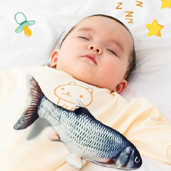 Children's Baby Electric Fish Toy Simulation Plush Electric Fish Toy For Sleeping