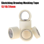 Masking Tape White Color 12/18/24mm Single Side
