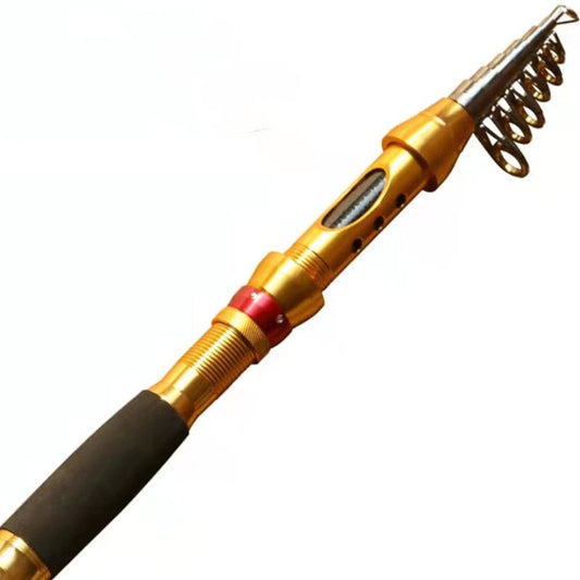 New Mini All-metal High-carbon Reverse Wire Metal Wheel Telescopic Small Sea Pole Throwing Pole