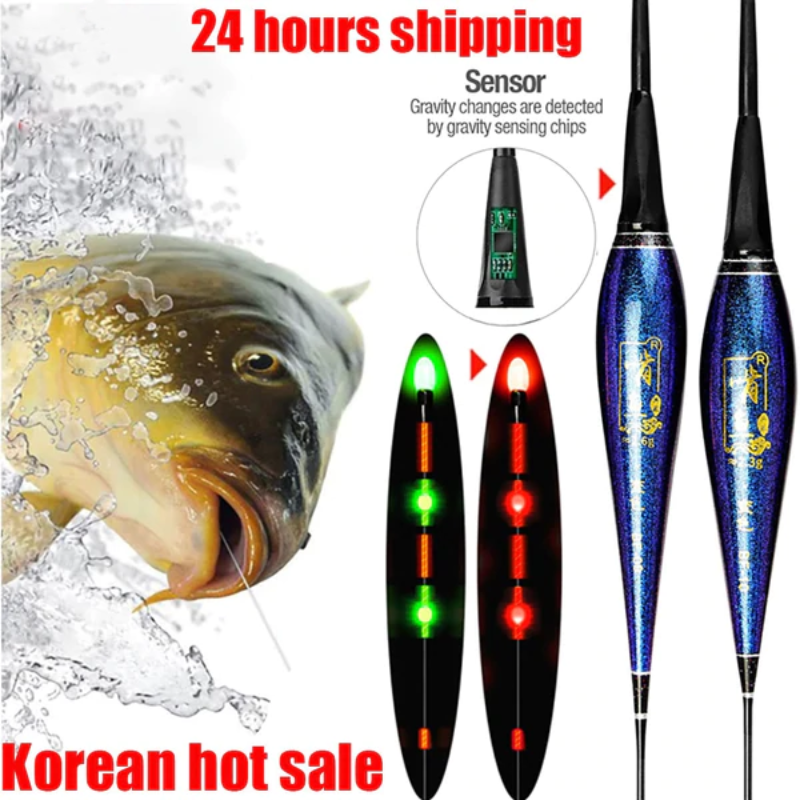 Smart Led Fishing Float Highly Sensitive Fish Bite Remind Buoy Gravity Sensor Glowing Electric Night Fishing Float