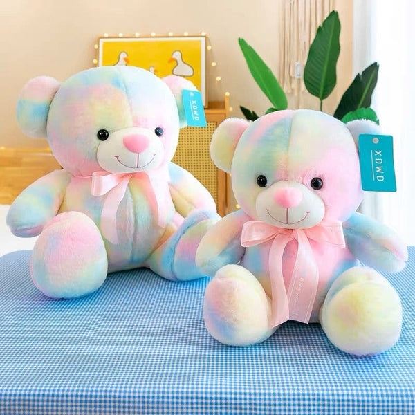 Colorful Teddy Plush Stuffed Bear Toy
