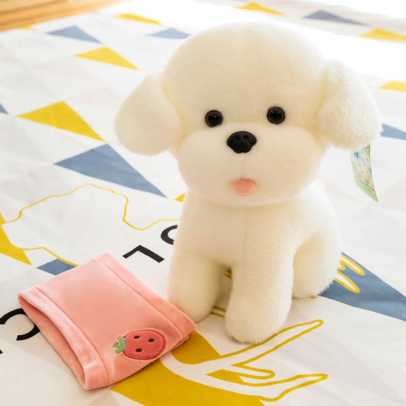 Cute Puppy Doll Plush Toy Sitting Dog Girlfriend Kids Birthday Gift