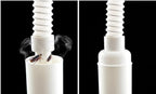 Silicone Deodorizing Core Drain Pipe Hose Deodorizing Rubber Plug Kitchen Bathroom Sewer Seal (4 Sets) 40-50Cm