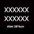 Car Stitching Patch Adornment Stickers Personalized Scratch Cover