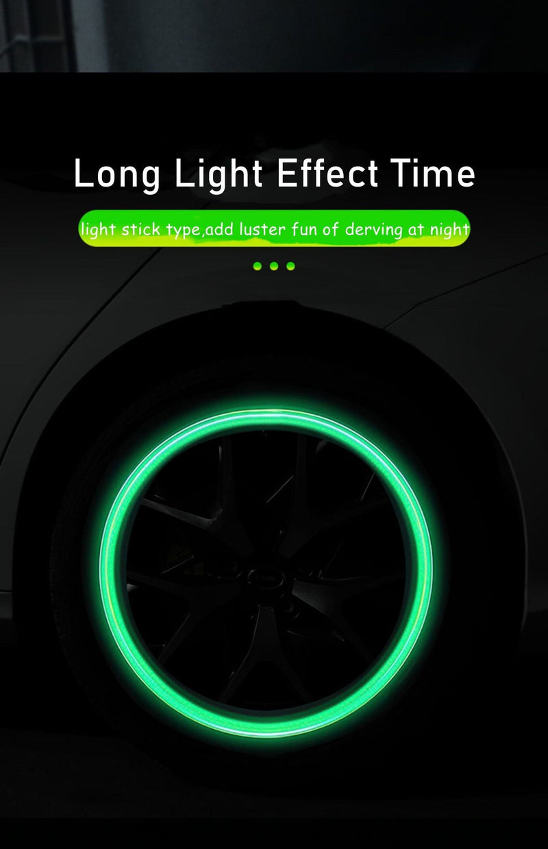 TikTok Fashion Luminous Tire Air Valve Cap Valve Core Cover