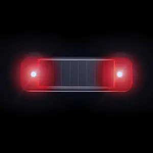 TikTok Car Solar Flashing LED Strobe Light Mini Anti-collision Warning Light Turn Signal Indicator Fit for Motorcycle