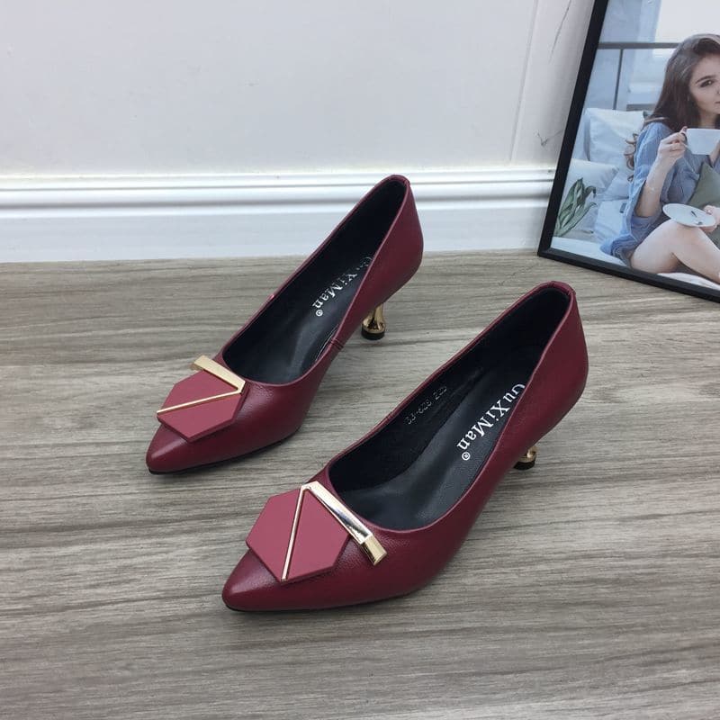 New Leather Shoes High Heels Breathable Dance Party Shoes