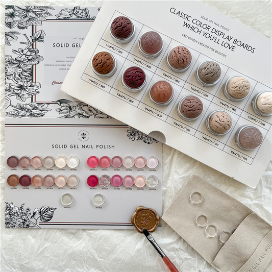 Ice Cream 26 Color Nail Polish Glue Solid Can Glue Flower Path Strawberry Latte Macarone Color