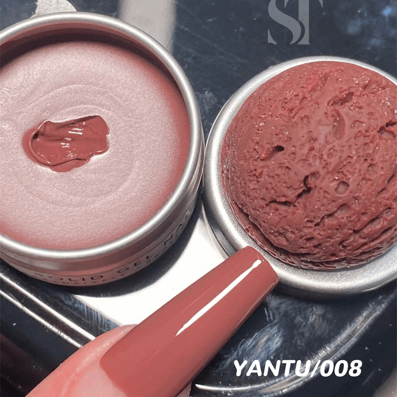 Strawberry Latte 26 Color Nail Polish Glue Solid Cans