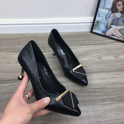New Leather Shoes High Heels Breathable Dance Party Shoes