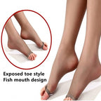 Oversized Fishmouth Stockings Super Thin Open-toe Pantyhose T Crotch Anti-hook Silk Women Socks