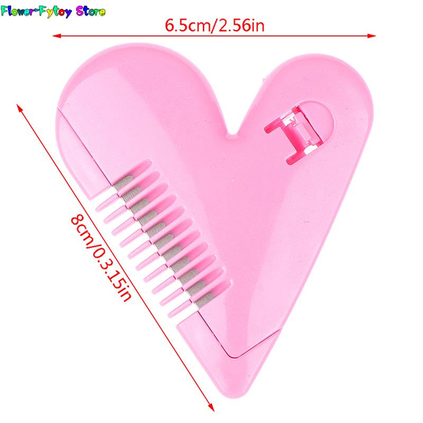 Body Hair Trimmer Pink Peach Heart Double Sided