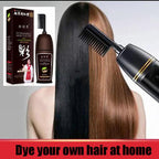 Hair Dye Color Shampoo Beauty Nourishes Long Lasting Care for Men Women Home Salon With Comb