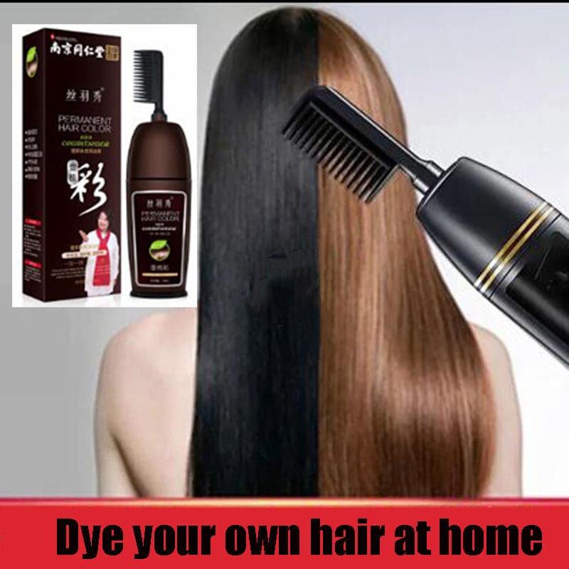 Hair Dye Color Shampoo Beauty Nourishes Long Lasting Care for Men Women Home Salon With Comb