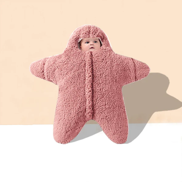 TK Baby 2023 Starfish Pajamas Baby One-piece Clothes Starfish Cute Romper Sleeping Bag Baby Hugging Clothes Thickening  2T-8T