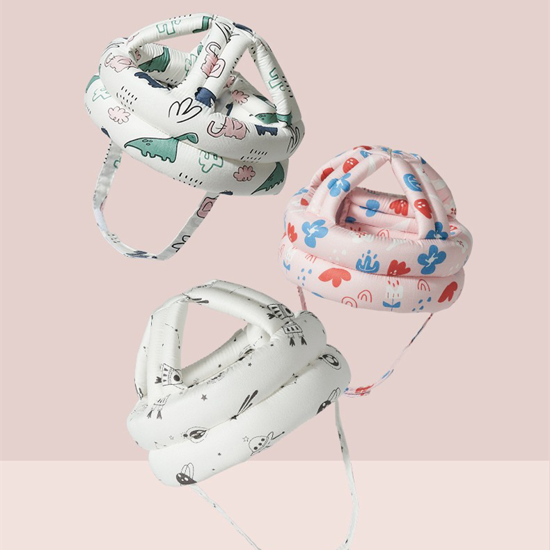 Cotton Baby Safety Helmet Head Protection Headgear Toddler Anti-fall Pad Children Learn To Walk Crash breathable protected Cap