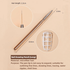 Nail Pen 9 PCS Set Painted Pull Line Dizzy Dye Gradient Brush