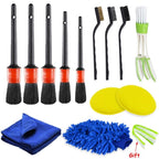 Detailing Brush Set Car Cleaning Brushes Power Scrubber Drill Brush For Car Leather Air Vents Rim Cleaning Dirt Dust Clean Tools