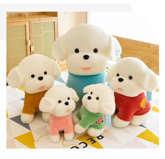 Cute Puppy Doll Plush Toy Sitting Dog Girlfriend Kids Birthday Gift