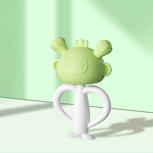 Silicone Baby Teether Teething Toys Mushroom Teether Infant Boys Girl BPA Free Chew Dental Care for Children Nursing Teeth Gift