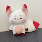 Cute Fox Tail Plush Toy Cute Cartoon Animal Fox Stuffed Doll Girls Lover Valentine's Gift Sofa Decor Pillows