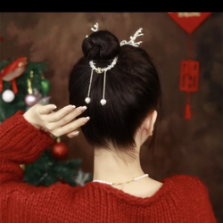 Fashion Alloy Hair Clips for Woman Girls  Metal Hairband Christmas Antlers Hairgrip Barrettes Hair Accessories