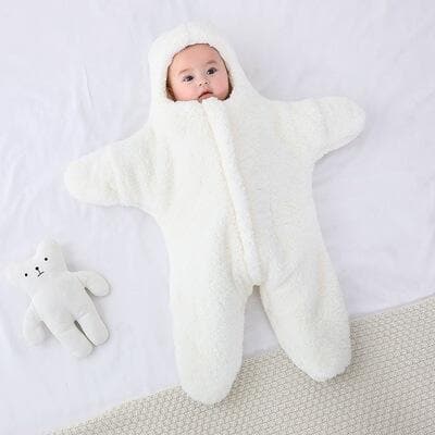 TK Baby 2023 Starfish Pajamas Baby One-piece Clothes Starfish Cute Romper Sleeping Bag Baby Hugging Clothes Thickening  2T-8T