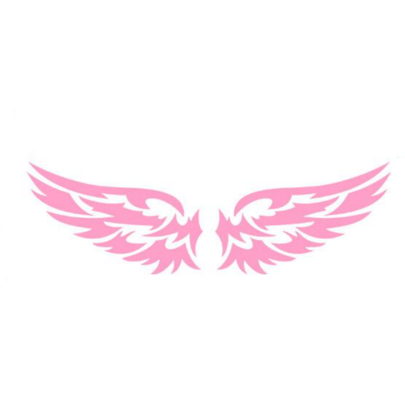 Car Stickers Angel Wings Pattern Outdoor Reflective Car Motorcycle Body Decals Window Scratch Stickers