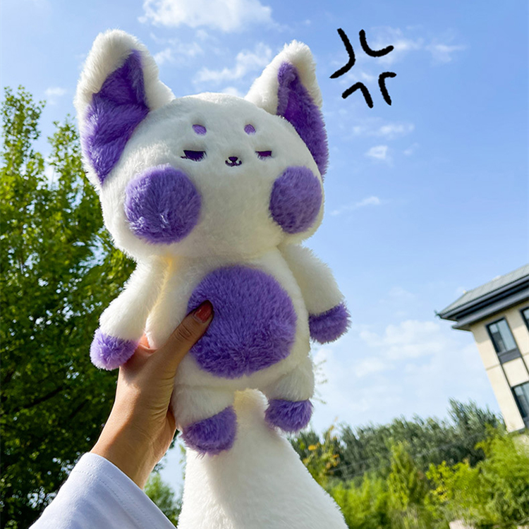 Cute Fox Tail Plush Toy Cute Cartoon Animal Fox Stuffed Doll Girls Lover Valentine's Gift Sofa Decor Pillows