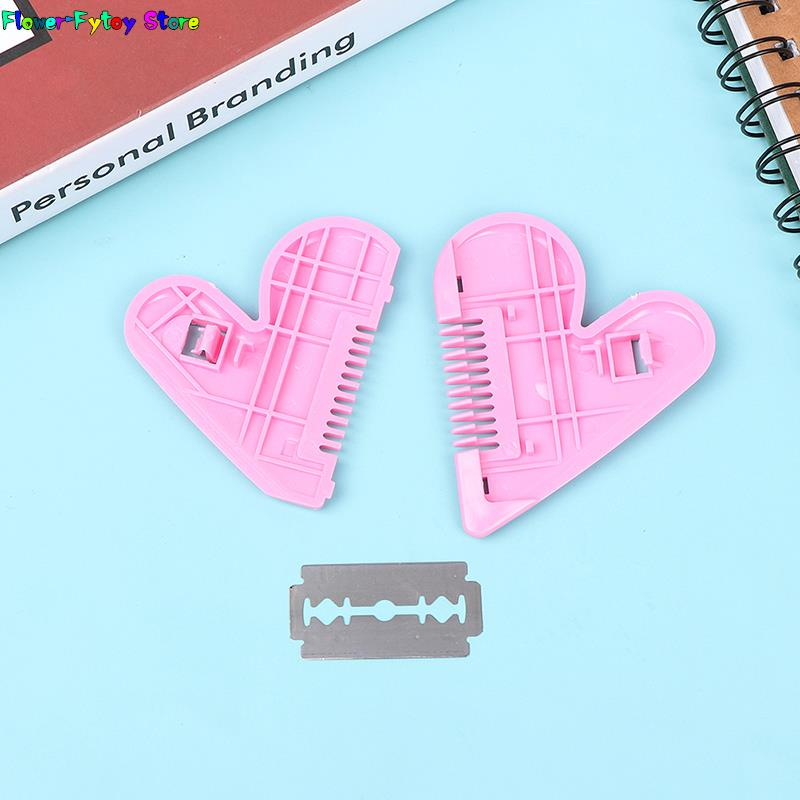Body Hair Trimmer Pink Peach Heart Double Sided