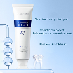 Probiotic Nicotinamide Dazzling White Toothpaste Protects Gums Freshens Breath