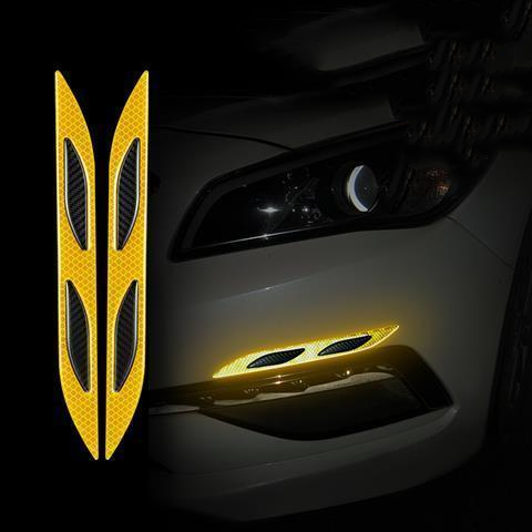 Car Reflective Sticker Car-styling Rearview Mirror Sticker Safety Warning Reflective Sticker Car Strip Stickers Exterior