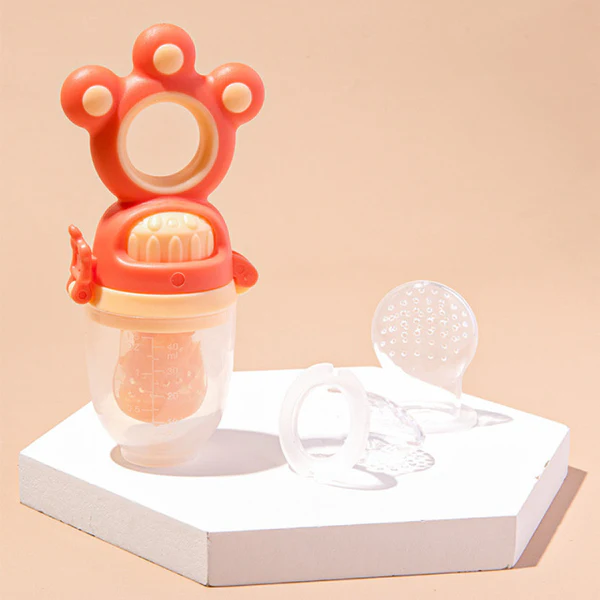 Baby Teether Nipple Fresh Fruit Food Vegetable Bite Bag Pacifier Safe Eat Silicone Feeder Supplement Oral Care Bottle Teat