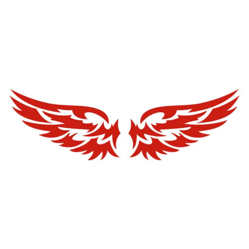 Car Stickers Angel Wings Pattern Outdoor Reflective Car Motorcycle Body Decals Window Scratch Stickers