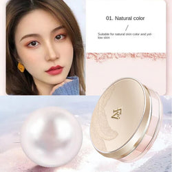 TikTok Loose Powder with Puff Mineral Waterproof Matte Setting Powder Finish Makeup Oil-control Professional Cosmetics for Women