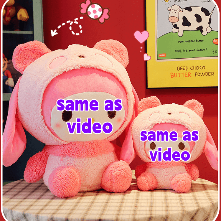 Cute Pink Dog Dolls Plush Toys Home Decor Stuffed Toy Gift