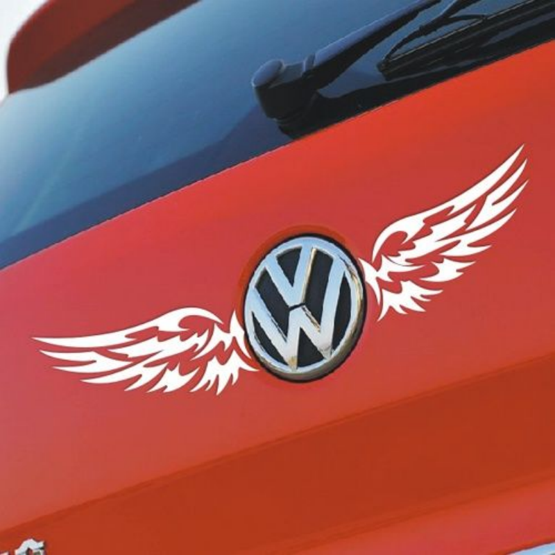 Car Stickers Angel Wings Pattern Outdoor Reflective Car Motorcycle Body Decals Window Scratch Stickers