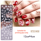 DIY Nail Printing Sticker Template Small Printing Plate